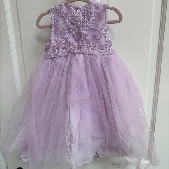 NWOT Marmellata 2T Lavender Purple Sleeveless Crew Neck Formal Dress - Picture 7 of 7